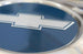 1971 - 1972 Chevelle 5-Spoke Wheel Center Cap Metal Decal Insert with Raised Embossed Bowtie, Each, Angle 3