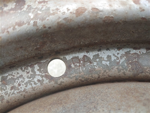 1967 Nova 14 X 5 Disc Brake DA Coded Chevy Rally Wheel Rim, Used GM Each, Angle 2
