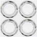 15 X 7 Wheel Trim Ring, Rally Wheel Style Round Smooth Edge, Set of Four