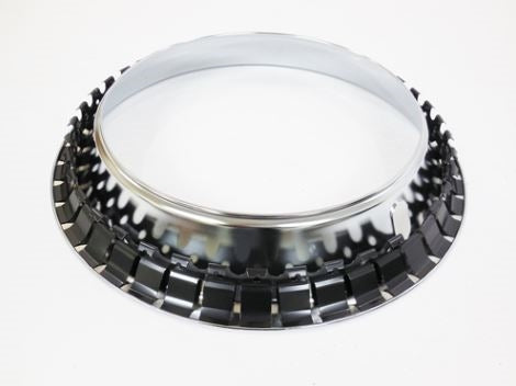 15 X 7 Wheel Trim Ring, Rally Wheel Style Round Smooth Edge, Set of Four, Angle 3