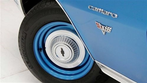 1967 Chevelle Dog Dish Poverty Hubcap Set, 4 Piece Wheel Center Cap Kit, Angle 2