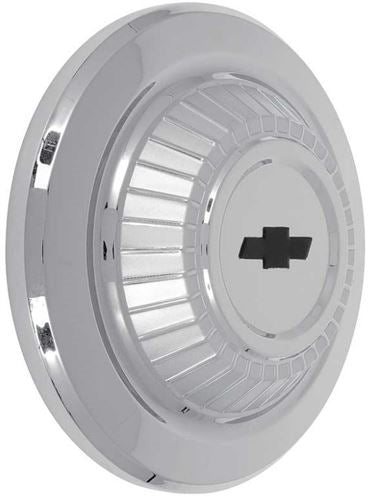1967 Chevelle Dog Dish Poverty Hubcap Set, 4 Piece Wheel Center Cap Kit, Angle 4