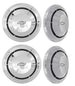 1968 - 1970 Chevelle and Nova Dog Dish Poverty Hubcap Set, 4 Piece COPO Wheel Center Cap Kit