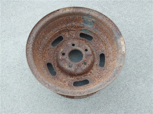 1969 - 1970 Nova 14 X 7 YJ Coded Chevy Rally Wheel Rim, Used GM Each, Angle 9
