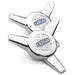 Cragar Chrome S/S Vintage Spinner Replacement Center Caps, PAIR