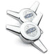 Cragar Chrome S/S Vintage Spinner Replacement Center Caps, PAIR