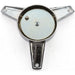 Cragar Chrome S/S Vintage Spinner Replacement Center Caps, PAIR, Angle 2