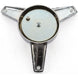 Cragar Chrome S/S Vintage Spinner Replacement Center Caps, PAIR, Angle 2