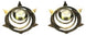 Photo of a 1967 - 1972 GM Radio Static Collector Star Washers for Front Wheel Hub Grease Caps, Pair, Get Yours Today!