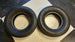 Firestone Wide Oval G70 X 14 Tires, Used Vintage Original Pair, Angle 2