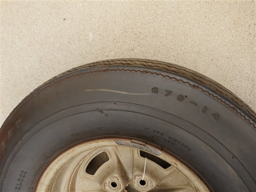 Goodyear Speedway Wide Tread Polyglas NON DOT Redline Tire and Rallye Wheel, Angle 9