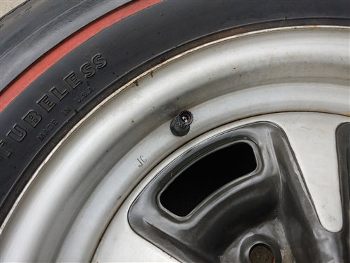 Goodyear Speedway Wide Tread Polyglas NON DOT Redline Tire and Rallye Wheel, Angle 2