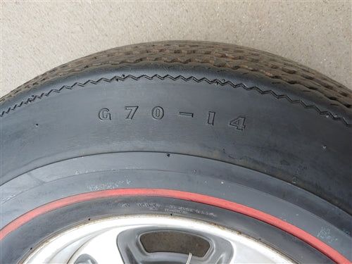Goodyear Speedway Wide Tread Polyglas NON DOT Redline Tire and Rallye Wheel, Angle 5