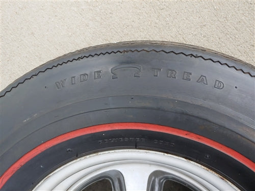 Goodyear Speedway Wide Tread Polyglas NON DOT Redline Tire and Rallye Wheel, Angle 6