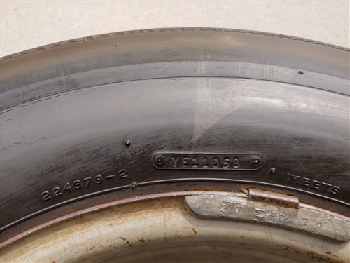 Goodyear Speedway Wide Tread Polyglas NON DOT Redline Tire and Rallye Wheel, Angle 8