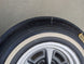 Uniroyal Glasbelt Fastrak Belted White Wall Tire and Rallye Wheel Combo, Used Vintage GM, Angle 3