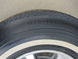Uniroyal Glasbelt Fastrak Belted White Wall Tire and Rallye Wheel Combo, Used Vintage GM, Angle 6