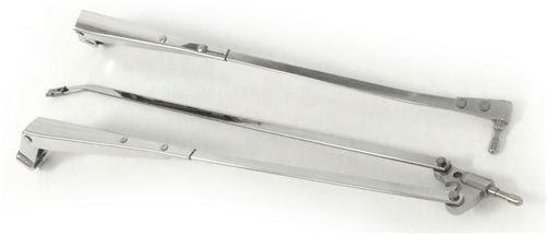 1968 - 1972 Chevelle POLISHED Finish Windshield Wiper Arms LH an RH, Hidden Concealed, Angle 2
