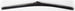 1968 - 1972 Chevelle or 1970 - 1974 Nova Custom Polished Stainless 16" Windshield Wiper Blade for Pin Style Arms, Angle 3