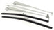 1968 - 1972 Chevelle OE Style BRUSHED FINISH Windshield Wiper Arms and Blades, Set