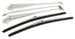 1968 - 1972 Chevelle OE Style BRUSHED FINISH Windshield Wiper Arms and Blades, Set, Angle 2