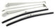 1968 - 1972 Chevelle OE Style BRUSHED FINISH Windshield Wiper Arms and Blades, Set, Angle 2