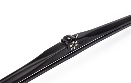 1968 - 1972 Chevelle or 1970 - 1974 Nova Custom BLACK FINISH 16" Windshield Wiper Blade for Pin Style Arms, Each, Angle 2