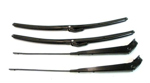 Windshield Wiper Arms and Blades Kit, Custom Black Finish