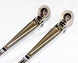 Windshield Wiper Arms, Stainless Steel, Pair, Angle 2
