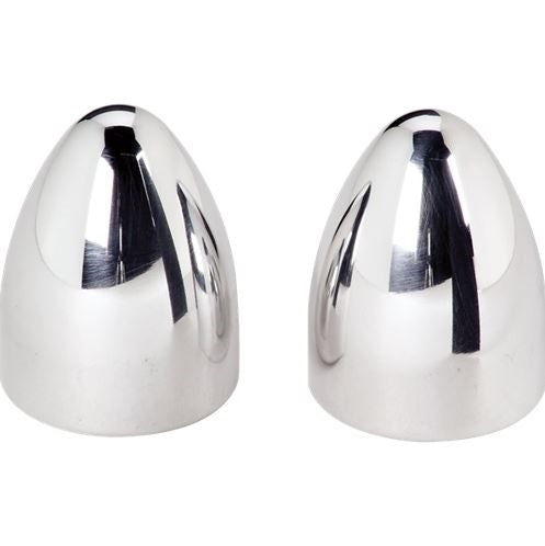 Universal Custom Windshield Wiper Delete Post Cover Caps, Polished Billet Aluminum BULLET STYLE, PAIR
