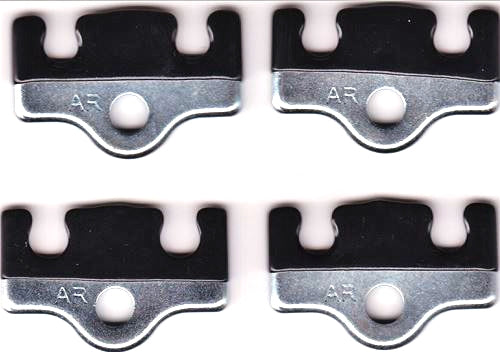 1964 - 1967 Small Block Valve Cover Plug Wire Retainer Set, 2 Slot, 4 Pcs
