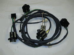 1972 Nova Rear Body Tail Light Wiring Harness, LEFT HAND With Seat Belt Warning Wire