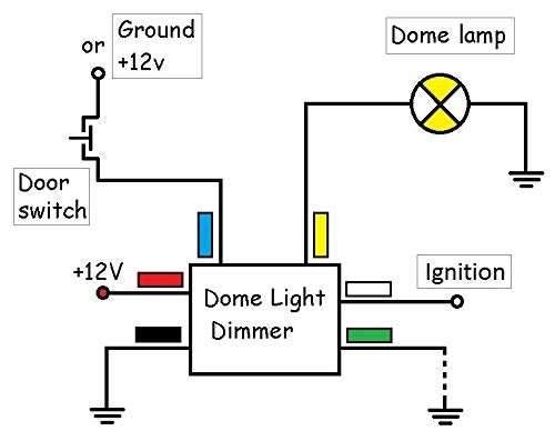 Dome Light Dimmer with Delay Smart Circuit, Angle 4
