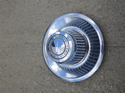 Chevelle or Nova Rallye Wheel Center Cap, Used Original GM, Angle 3